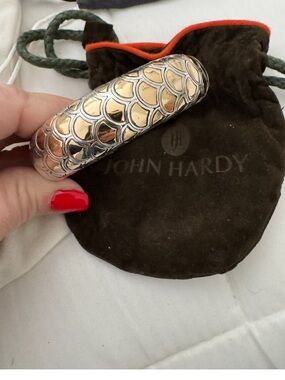 John Hardy Naga Cuff Bracelet in 18k yellow gold and sterling silver